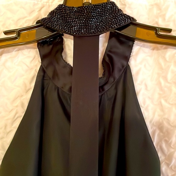 NWT Cache evening gown.  Black.  Backless. Beaded. Size 10.Sexy Bling. - Picture 9 of 16